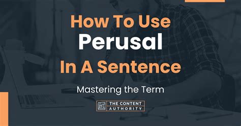 how to use perusal