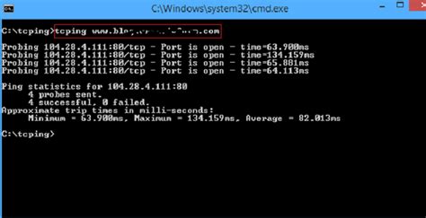 how to use ping command with port number in windows