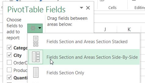 How To Use Pivot Table Field List Without Mouse