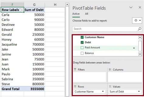 How To Use Pivot Table With Keyboard
