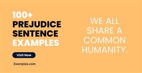 how to use prejudice in a simple sentence