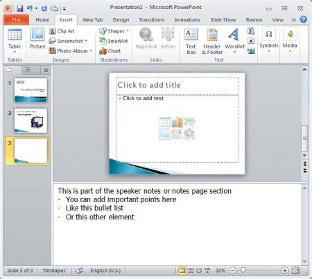 how to use presenter notes in powerpoint