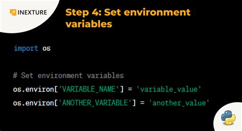 how to use python environment variables
