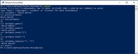 how to use python in windows powershell