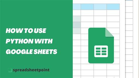 how to use python with google sheets