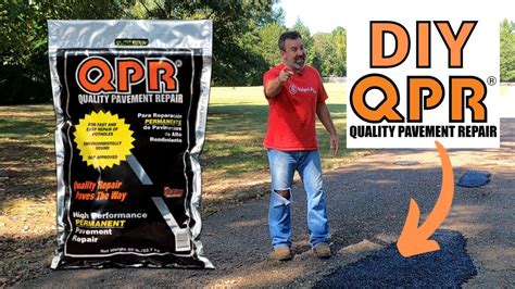how to use qpr 50-lb asphalt patch