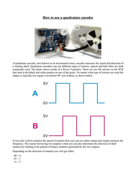 How To Use Quadrature Encoder