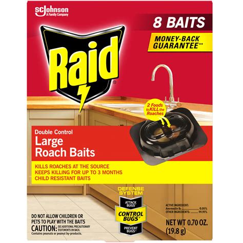 How To Use Raid Double Control Large Roach Baits