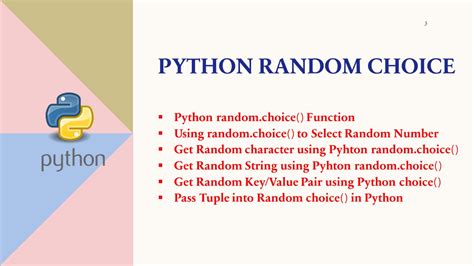 how to use random choice function in python
