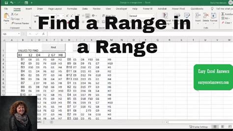 How To Use Range Finder In Excel