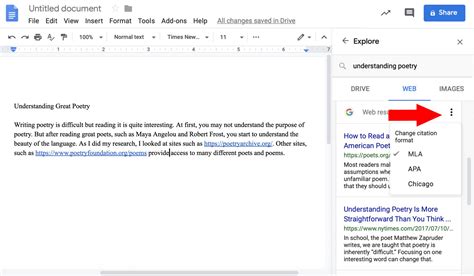 how to use references in google docs