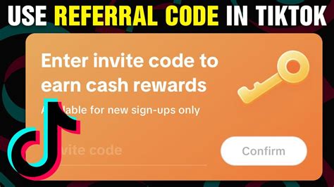 how to use referral code in tiktok