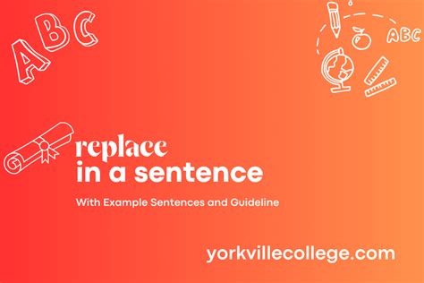 how to use replace word in sentence