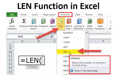 how to use right len and find function in excel