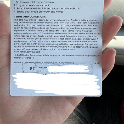 how to use roblox gift card if code is scratched off