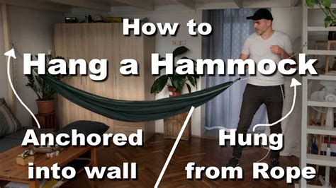 How To Use Rope To Hang A Hammock