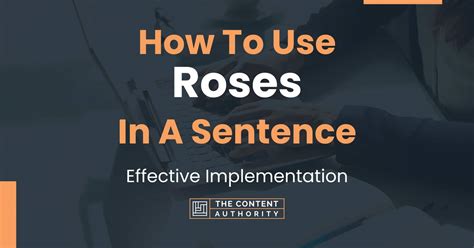 how to use rose in a sentence