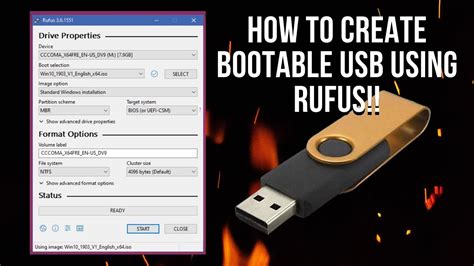 how to use rufus to create bootable usb