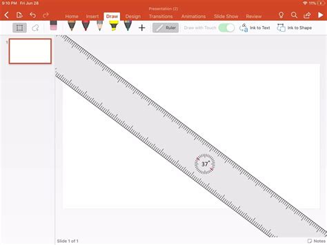 how to use ruler in powerpoint 2016