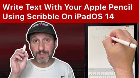 how to use scribble with apple pencil