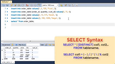 how to use select in select
