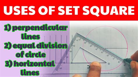 how to use set square in geometry