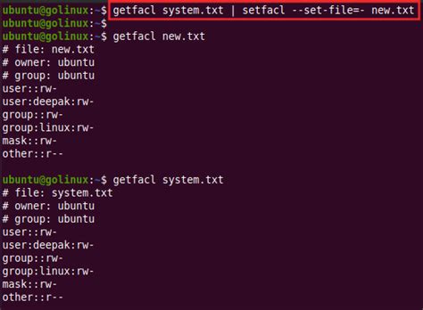 how to use setfacl command in linux