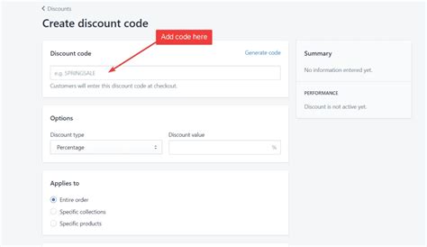 how to use shop pay discount code