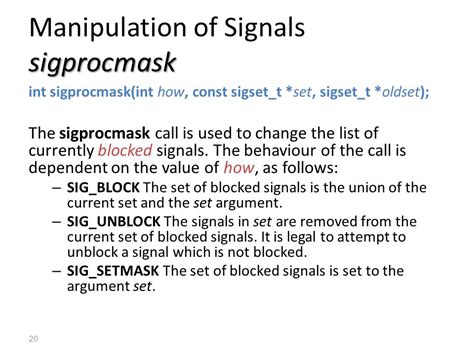 how to use sigprocmask