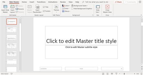 how to use slide master in powerpoint