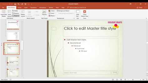 How To Use Slide Master In Powerpoint 2013