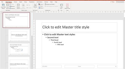 How To Use Slide Master View
