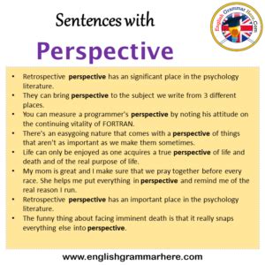 how to use spatial perspective in a sentence