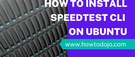 how to use speedtest cli ubuntu