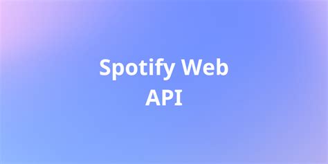 how to use spotify web api