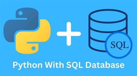 how to use sql database in python