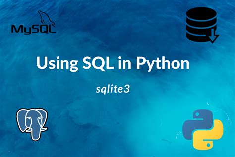 how to use sql in python