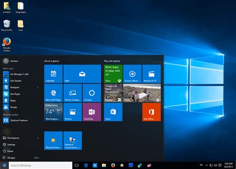how to use start menu in windows 10
