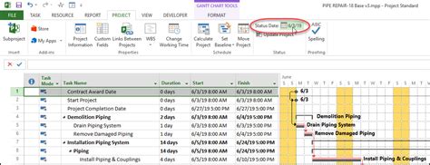 How To Use Status Date In Ms Project