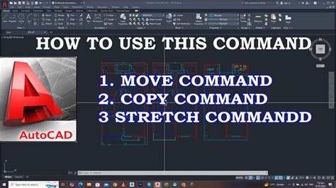 how to use stretch command in autocad