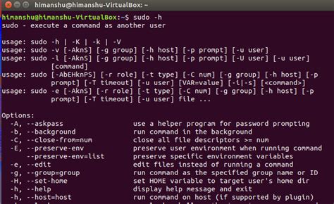 how to use sudo command in ubuntu