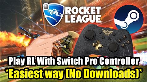 how to use switch pro controller on pc rocket league