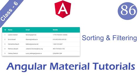 How To Use Table In Angular Material