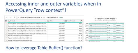 How To Use Table.buffer Power Bi