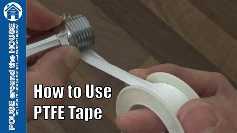 How To Use Teflon Tape On Threads