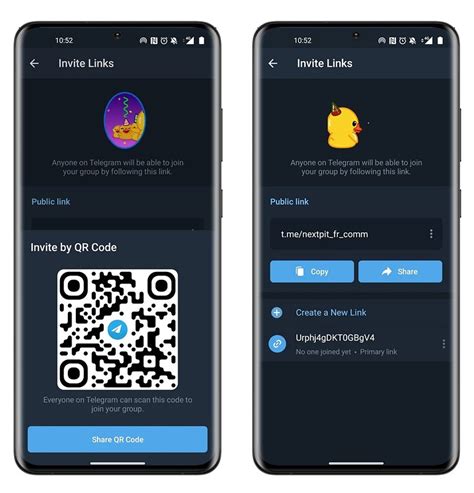 how to use telegram invite code