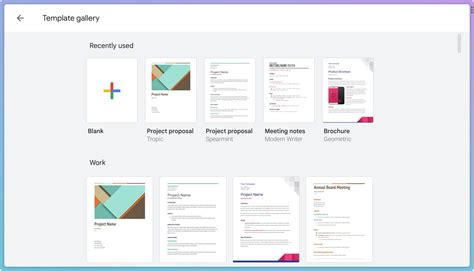 how to use templates on google docs