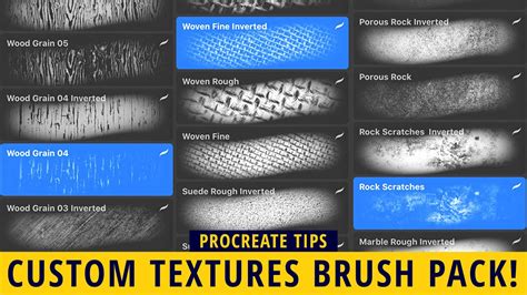 how to use texture brushes in procreate