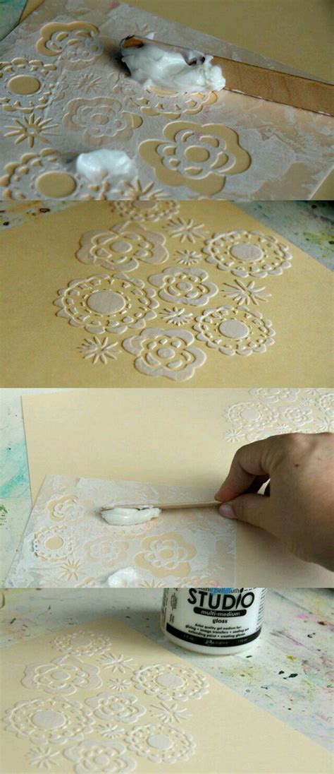 How To Use Texture Paste With Stencils