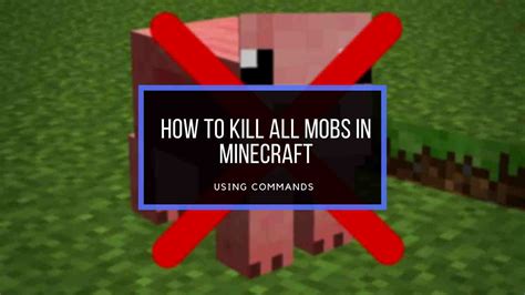 How To Use The /Kill Command To Kill Mobs